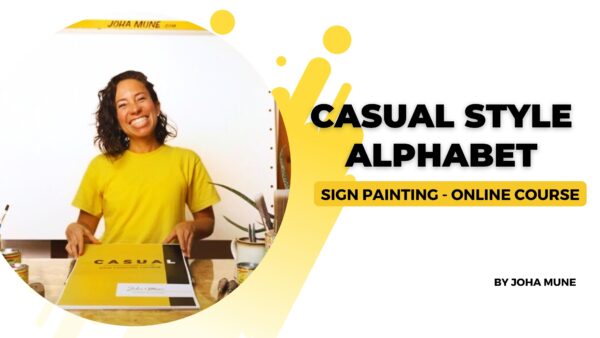 Casual style Sign painting online course