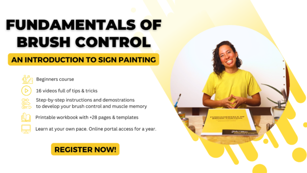 Sign painting online course for beginners
