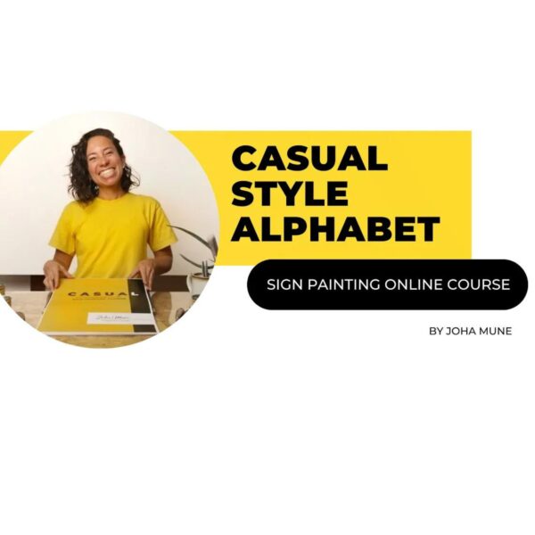 Sign painting casual style online course